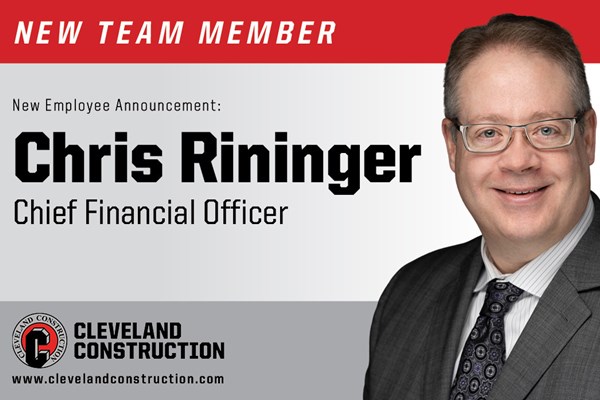 Cleveland Construction Announces New Chief Financial Officer