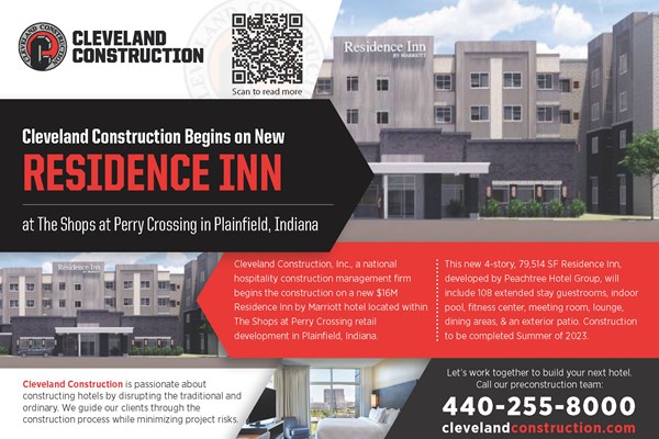 Construction Begins on Residence Inn in Plainfield, Indiana