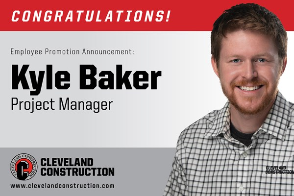 Kyle Baker Promoted to Project Manager