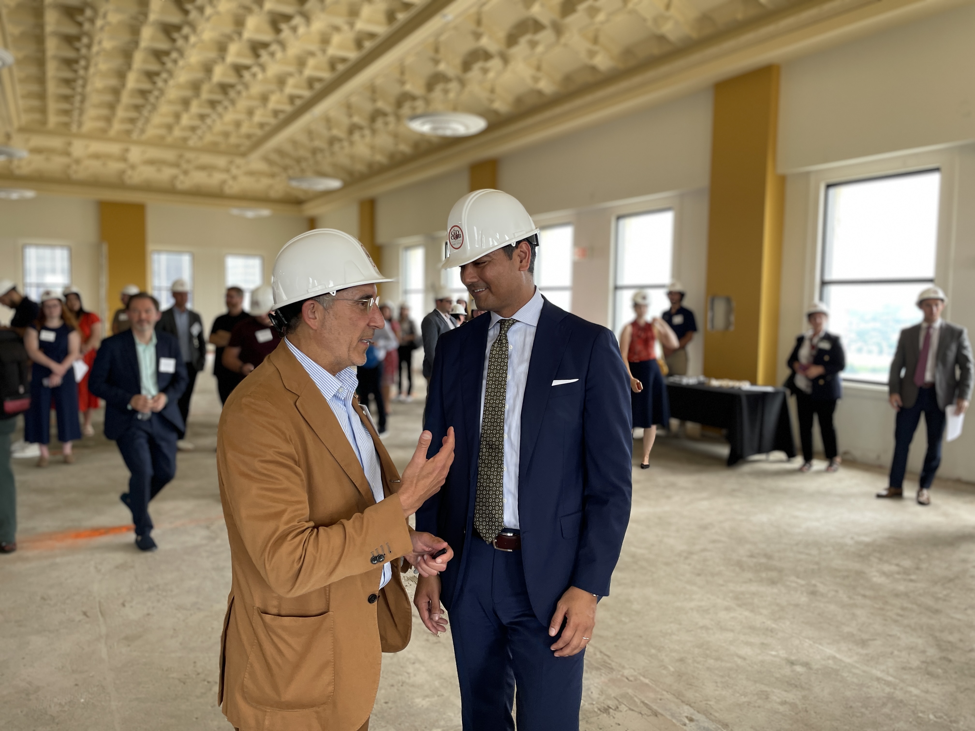 City Club Apartments Union Central Construction Topping Off Event Mayor Aftab Pureval